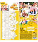 Set Of 6 Paintable Paper Crowns 3 Styles Ass.