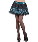 Black/Turquoise Chequered Sequin Tutu