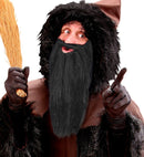 Black Multicharacter Long Beard With Moustache Comfort Fit