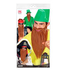 Brown Multicharacter Long Beard With Moustache Comfort Fit
