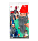 Grey Multicharacter Long Beard With Moustache Comfort Fit