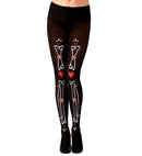 Dia De Los Muertos Bones Pantyhose 50 Den