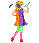 Clown  Dress With Hooped Hemline And Tie, Pantaloons 