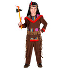 Indian  Overalls, Headband With Feathers 