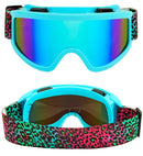 Goggles Après-Ski Winter Party Festival Animalier Leopard Rainbow
