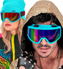 Goggles Après-Ski Winter Party Festival Animalier Leopard Rainbow