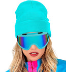 Goggles Après-Ski Winter Party Festival Animalier Leopard Rainbow