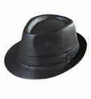 Black Leatherlook Fedora