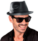 Black Leatherlook Fedora