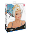 Blonde Rockabilly Pin Up Girl Wigwith Headscarf In Box
