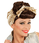 Brown Rockabilly Pin Up Girl Wig With Animalier Headscarf In Box