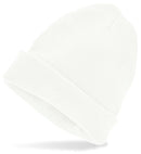 Hat Beanie White Wool Look