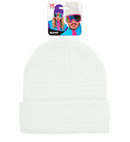 Hat Beanie White Wool Look