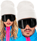 Hat Beanie White Wool Look