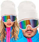 Hat Beanie White Wool Look