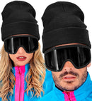 Hat Beanie Black Wool Look