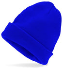 Hat Beanie Blue Wool Look