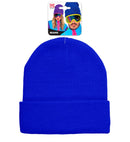Hat Beanie Blue Wool Look