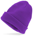 Hat Beanie Purple Wool Look
