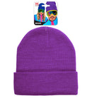 Hat Beanie Purple Wool Look