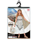 Greek Goddess  Toga Dress, Bracelets, Laurel Wreath 