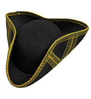 Tricorn With Gold Trim Felt