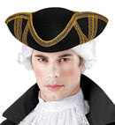 Tricorn With Gold Trim Felt