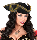 Tricorn With Gold Trim Felt