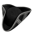 Tricorn With Silver Trim Felt