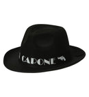 Felt Black Al Capone Hat