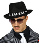 Felt Black Al Capone Hat