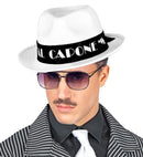 Felt White Al Capone Hat