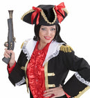 Pirate Tricorn With Gold Trim & Bows