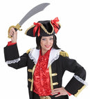 Pirate Tricorn With Gold Trim & Bows