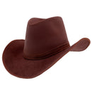 Suede Look Cowboy Hat