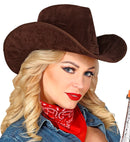 Suede Look Cowboy Hat