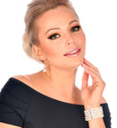 Deluxe Pearl Bracelet With Strass