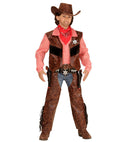 Cowboy  Shirt With Vest, Chaps, Hat 