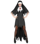 Horror Nun  Dress With Overskirt, Headpiece 
