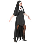 Horror Nun  Dress With Overskirt, Headpiece 