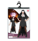 Horror Nun  Dress With Overskirt, Headpiece 