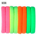 Set Of 8 Neon Hair Ties 4 Colors Ass.