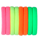 Set Of 8 Neon Hair Ties 4 Colors Ass.