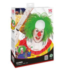 Clown Headpiece With Green Hair In Box