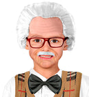 Grandpa Headpiece With Moustache & Glasses In Box