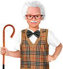 Grandpa Headpiece With Moustache & Glasses In Box
