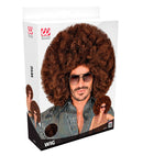 Brown Oversized Afro Wig In Box