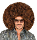 Brown Oversized Afro Wig In Box