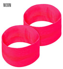 Pair Of Neon Pink Wristbands