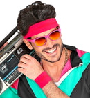 Pair Of Neon Pink Wristbands